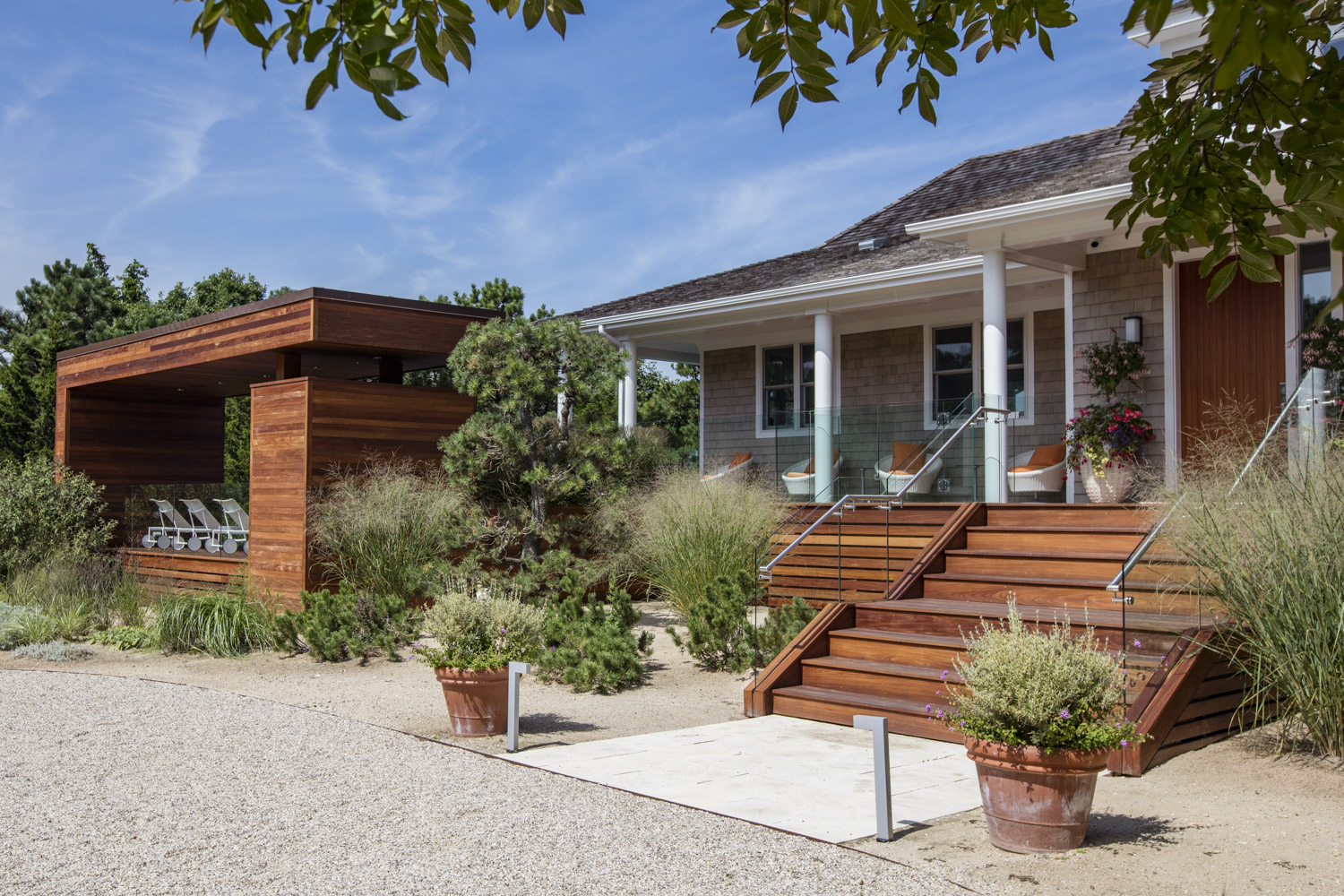 Photo of construction by Ronald Webb Builder.